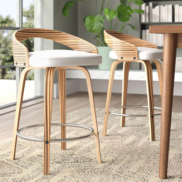 AllModern Wright Bar & Counter Swivel Stool & Reviews Wayfair.ca